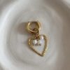 Mono-boucle-coeur-perle
