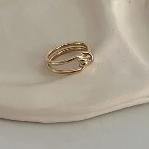 bague-noeud-plaqué-or