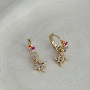 boucle-mini-creole-plaque-or-dore-diamant-multicolore