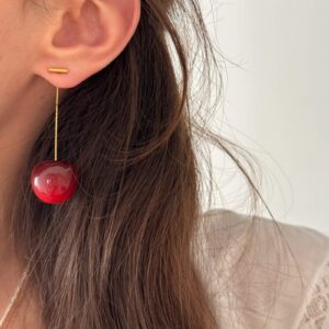 boucle-oreille-dore-cerise-acier-inoxydable