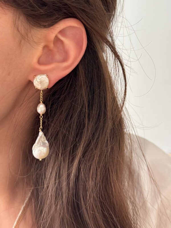 boucle-oreille-acier-inoxydable-perle-blanc