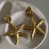 boucle-oreille-dore-etoile-acier-inoxydable