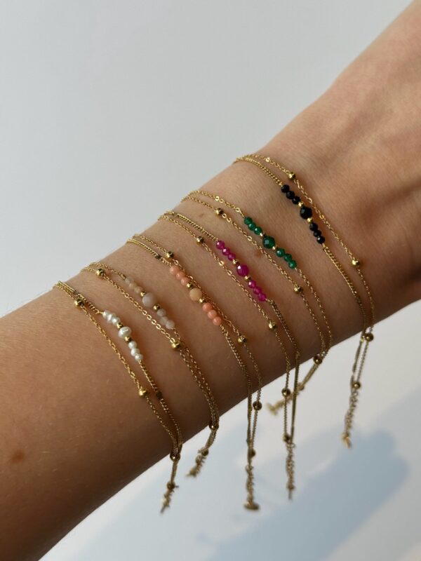 bracelet-chaine-fine-doucle-dore-acier-inoxydable