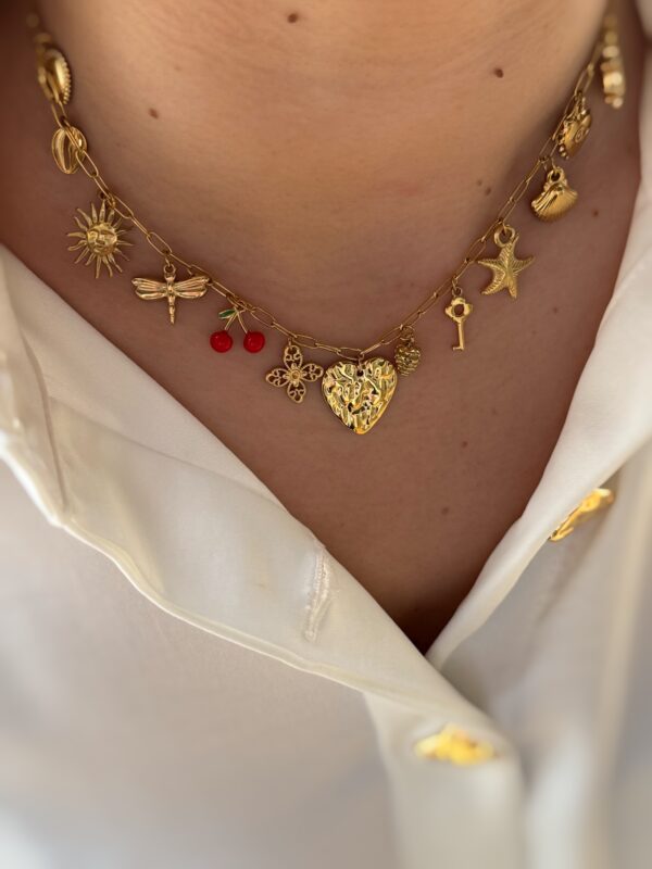 collier-breloques-coeur-cerise