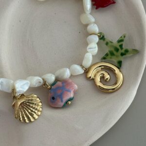 bracelet-breloque-poisson-coquillage