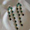 boucle-pendante-tourmaline-malachite-vert-violet