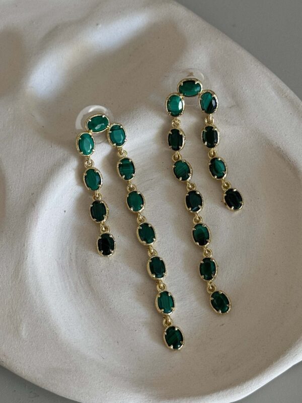 boucle-pendante-tourmaline-malachite-vert-violet