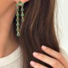 boucle-pendante-tourmaline-malachite-vert-violet