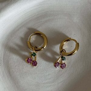 boucle-mini-creole-cerise-rose