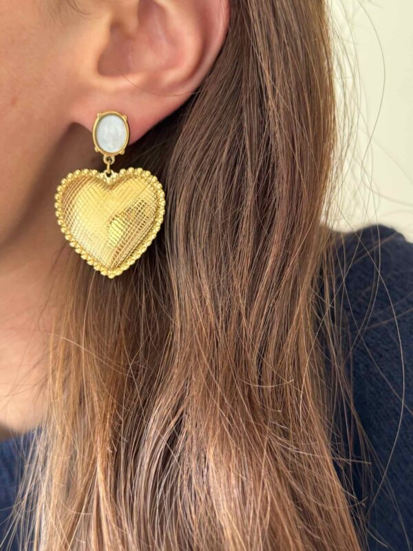 boucles-pendante-coeur-pierre