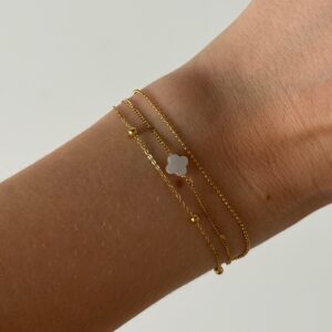 bracelet-triple-trefle-dore
