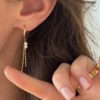 boucle-pendante-perle-dore-chaine