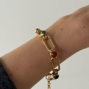bracelet-maille-chaine-pierre