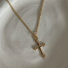 collier-croix-plaqué-or