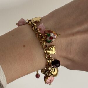 Bracelet-breloque-vintage-coeur