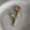 Mono-boucle-poisson-fleur-summer-doré