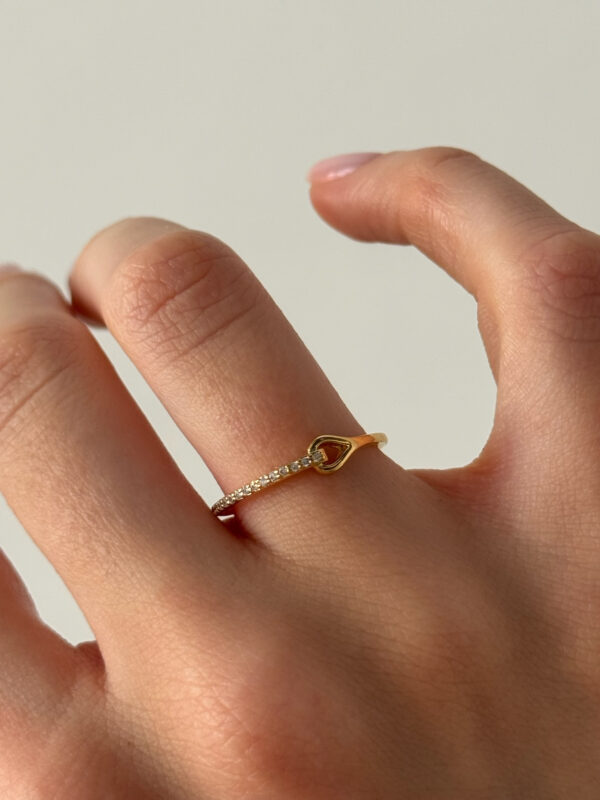 bague-fine-zirconium-plaque-or