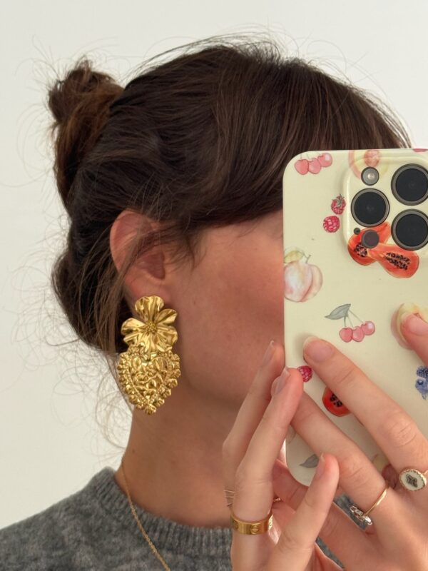 boucle-pendante-coeur-fleur