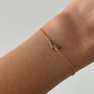 bracelet-chaine-eclair-plaque-or