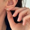 boucle-puces-plaque-or-zirconiums-chaine