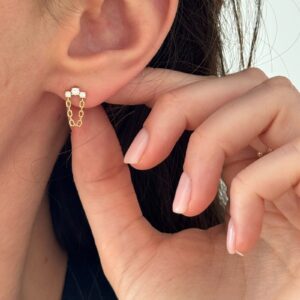 boucle-puces-plaque-or-zirconiums-chaine
