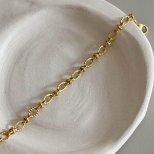 Bracelet-maille-doré