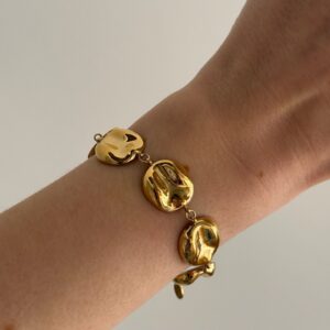 Bracelet-graine-de-café-doré