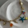 Bracelet-breloque-etoile-de-mer