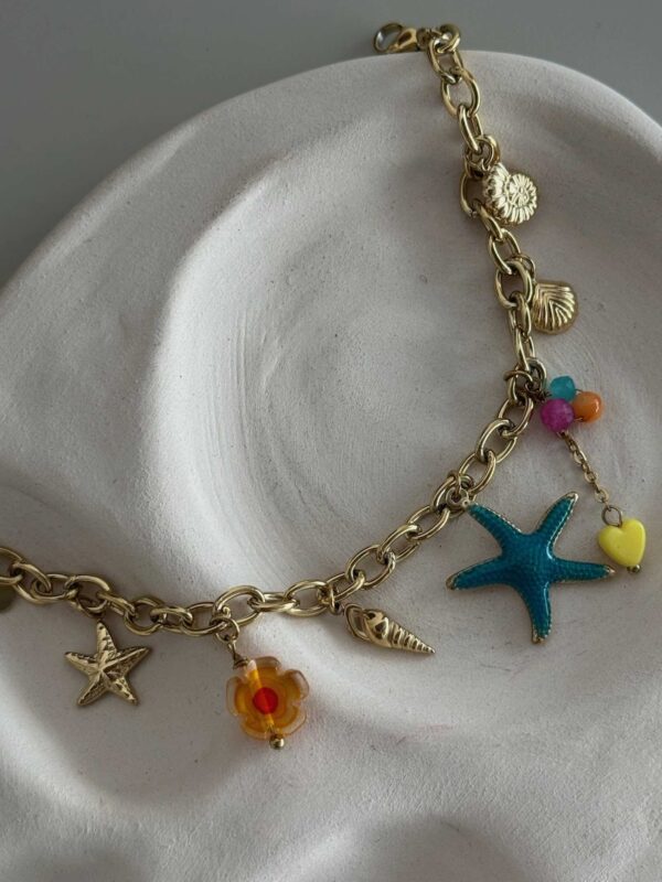 Bracelet-breloque-etoile-de-mer