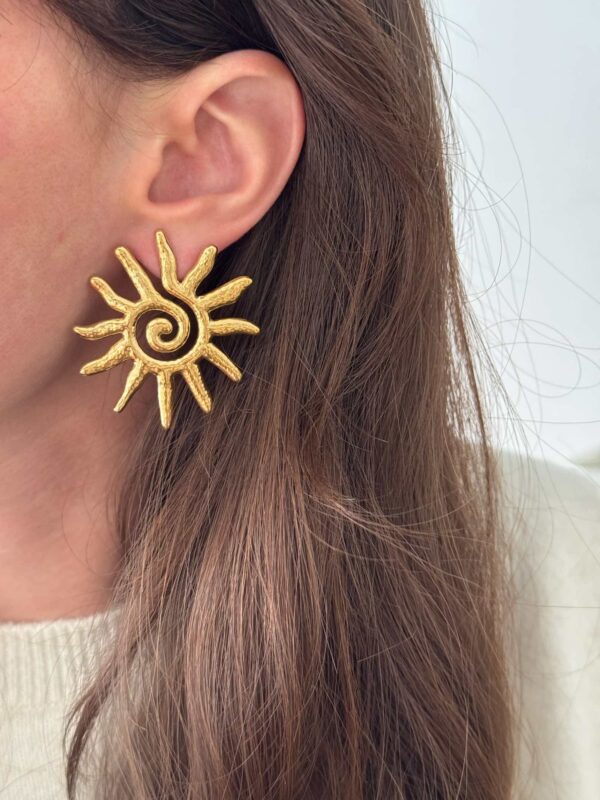 boucle-oreille-dore-soleil-acier-inoxydable