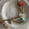 Bracelet-breloque-poisson-coquillage-mer-ocean