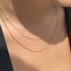 collier-double-fin-dore-perle-blanc-acier-inoxydable