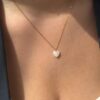 Collier-chaine-fine-coeur-love-blanc-rose