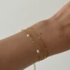 bracelet-triple-fin-dore-perle