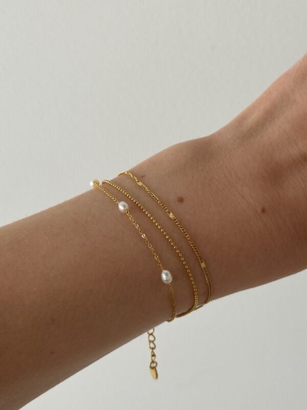 bracelet-triple-fin-dore-perle